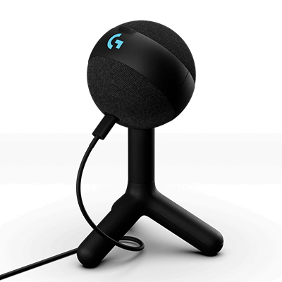Logitech G Yeti Orb Condenser RGB Gaming Microphone with LIGHTSYNC, USB Mic for Streaming, Cardioid, USB Plug and Play for PC/Mac - Black